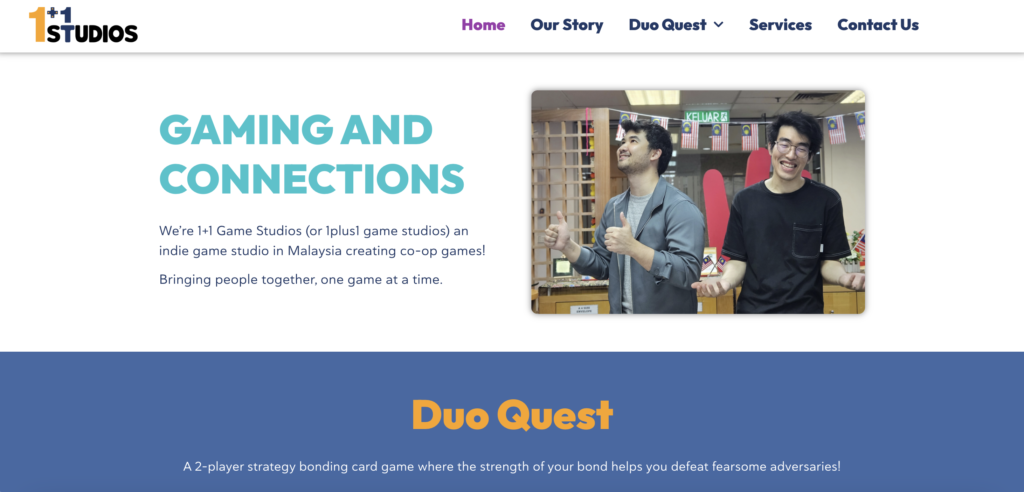 1+1 Studios Website
